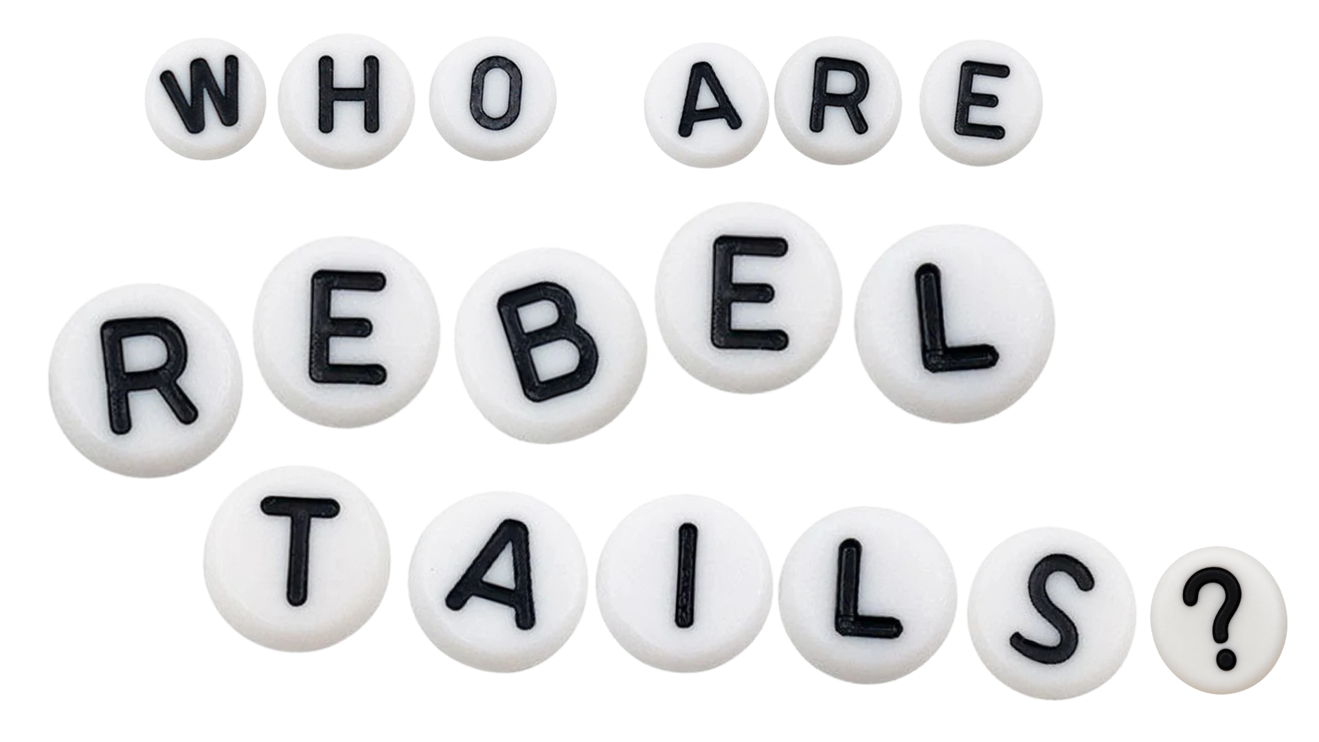 Who We Are — letter beads