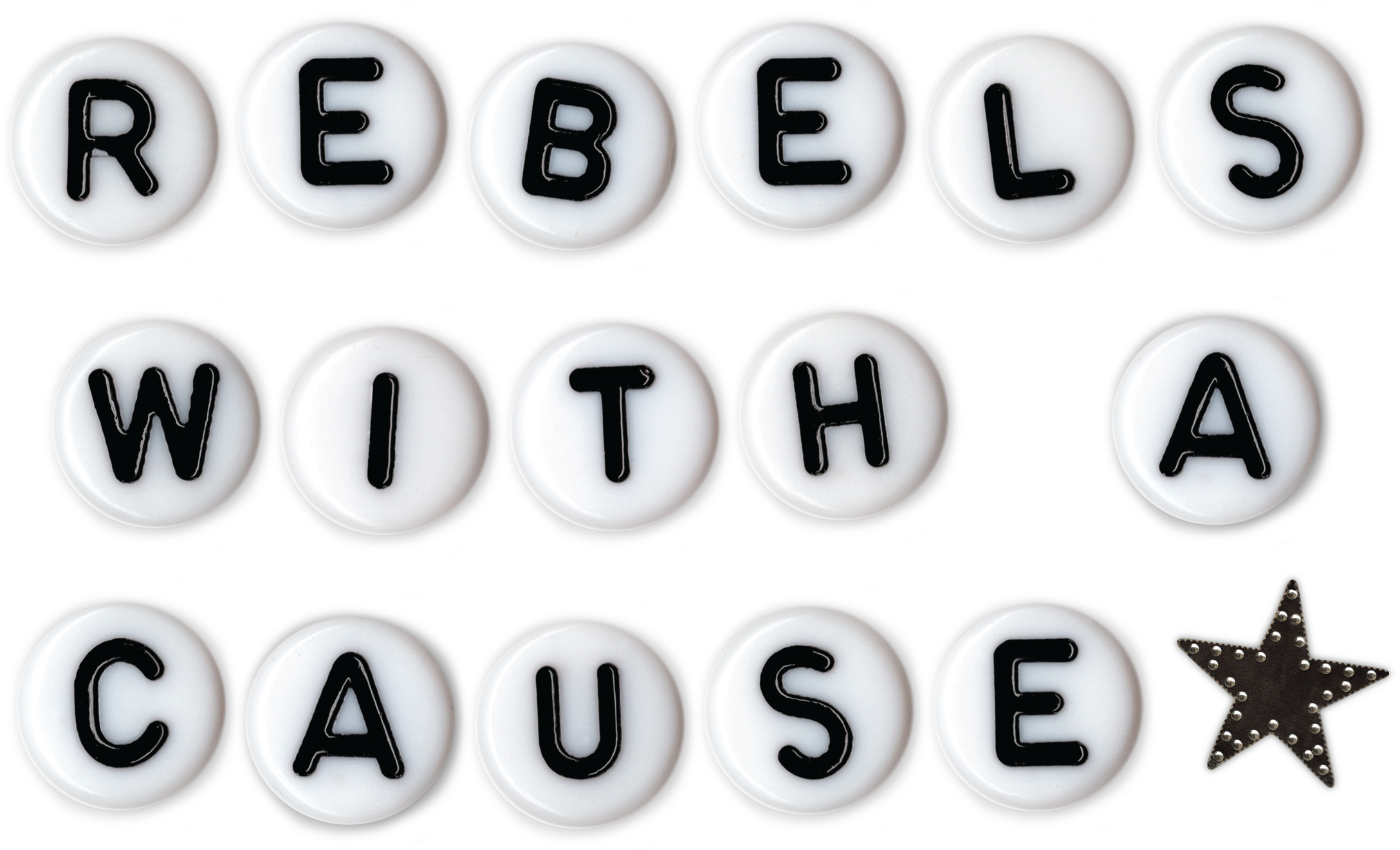 Rebels With A Cause — letter beads